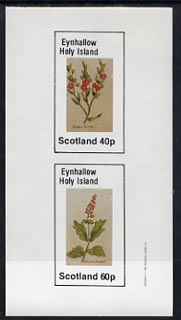 Eynhallow 1982 Plants (Winter Rocket & Savory) imperf,set of 2 values (40p & 60p) unmounted mint
