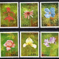 Guinea - Conakry 1995 Flowers complete unmounted mint set of 6 values, Mi 1548-53*