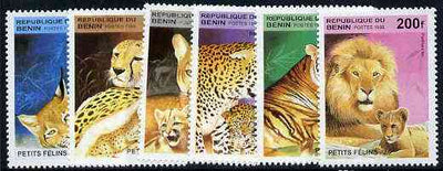 Benin 1995 Big Cats & Their Young complete set of 6, SG 1333-38,,Mi 704-09 unmounted mint*