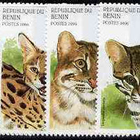 Benin 1996 Wild Cats complete set of 6 unmounted mint, SG 1389-94