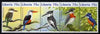 Liberia 1996 Kingfishers unmounted mint se-tenant strip of 5