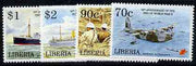 Liberia 1994 50th Anniversary of end of World War II set of 4 unmounted mint, Mi 1619-22*