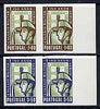 Portugal 1954 Military College set of 2 each in unmounted mint imperf pairs, SG 1116-17var, Michel 829-30