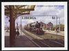 Liberia 1995 Locomotives $1 m/sheet (LMS Jubilee Class 45684 Jutland at Kettering Station) unmounted mint
