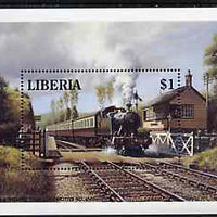 Liberia 1994 Locomotives $1 m/sheet (GWR Prairie Tank Loco No. 4561) unmounted mint
