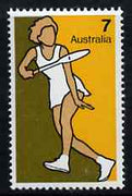 Australia 1974 Tennis 7c from Non-Olympic Sports set of 7 unmounted mint, SG 575*