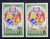 Tonga 1969 Official imperf set of 2 opt'd First Oil Search unmounted mint, SG O37-38