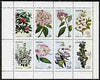 Staffa 1972 Flowers #02 perf set of 8 values (1p to 50p) unmounted mint