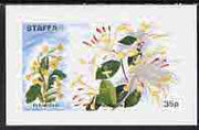 Staffa 1972 Flowers #01 - Polyanthus & Honeysuckle 35p imperf souvenir sheet unmounted mint