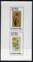 Eynhallow 1982 Flowers #07 (Daffodil & Batchellor) imperf set of 2 values (40p & 60p) unmounted mint