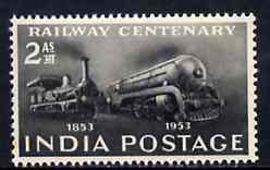 India 1953 Railway Centenary unmounted mint, SG 343