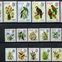 Fiji 1971-72 Birds & Flowers definitive set complete 16 values unmounted mint, SG 435-50