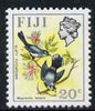 Fiji 1972 Slaty Flycatcher 20c (wmk sideways) from Birds & Flowers def set unmounted mint, SG 467