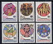 Czechoslovakia 1971 25th Anniversary of UNICEF (Folk Art) unmounted mint set of 6, SG 2005-10, Mi 2039-44*