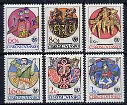 Czechoslovakia 1971 25th Anniversary of UNICEF (Folk Art) unmounted mint set of 6, SG 2005-10, Mi 2039-44*