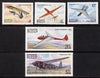 Russia 1982 Gliders (1st issue) set of 5 unmounted mint, SG 5256-60