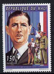 Mali 1995 Charles De Gaulle 150F from Personalities set