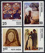 India 1978 Modern Indian Paintings unmounted mint set of 4, SG 882-85