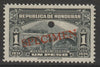 Honduras 1931 Bridge at Loarq 1p unmounted mint optd SPECIMEN (20mm x 3mm) with security punch hole (ex ABN Co archives) SG 327