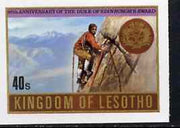Lesotho 1981 Duke of Edinburgh Award Scheme 40s Mountain Climbing imperf unmounted mint, pairs & gutter pairs available - price pro-rata, SG 465var
