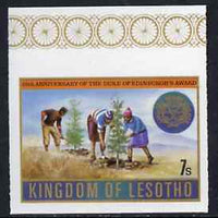 Lesotho 1981 Duke of Edinburgh Award Scheme 7s Tree Planting imperf unmounted mint, pairs & gutter pairs available - price pro-rata, SG 463var