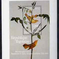 Togo 1985 Birth Bicentenmary of John Audubon (Birds) unmounted mint m/sheet, SG MS 1825