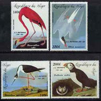 Niger Republic 1985 Birth Bicentenmary of John Audubon (Birds) unmounted mint set of 4, SG 1021-24