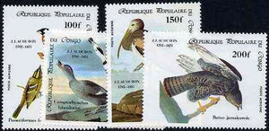 Congo 1985 Birth Bicentenmary of John Audubon (Birds) perf set of 4 unmounted mint, SG 985-88