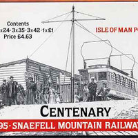 Isle of Man 1995 Centenary of Snaefell Mountain Railway £4.63 booklet complete and very fine, SG SB39