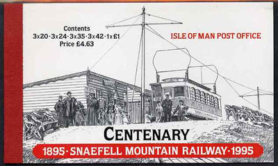 Isle of Man 1995 Centenary of Snaefell Mountain Railway £4.63 booklet complete and very fine, SG SB39