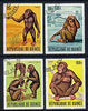 Guinea - Conakry 1969 Tarzan (Chimpanzees) set of 4 fine cto used, SG 689-92, Mi 532-35*