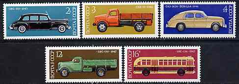 Russia 1976 Soviet Motor Industry 4th Issue set of 5 unmounted mint, SG 4512-16, Mi 4473-77*