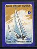 Match Box Labels - Yachting (No.5 from 'Sport' set of 24) very fine unused condition (Czechoslovakian Solo Match Co Series)