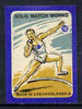 Match Box Labels - Shot Putt (No.10 from 'Sport' set of 24) very fine unused condition (Czechoslovakian Solo Match Co Series)
