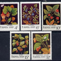 Russia 1982 Wild Berries set of 5 unmounted mint, SG 5210-14