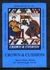 Match Box Labels - Crown & Cushion (No.13 from a series of 18 Pub signs) dark brown background, very fine unused condition (St George's Taverns)