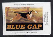 Match Box Labels - Blue Cap (No.9 from a series of 18 Pub signs) very fine unused condition (Lanchester Taverns)