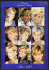Somaliland 1998 Princess Diana perf sheetlet containing complete set of 9 values unmounted mint