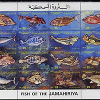 Libya 1983 Fishes set of 16 unmounted mint SG 1325-40