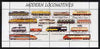 Touva 1997 Modern Locomotives #2 perf sheetlet containing complete set of 4 values cto used