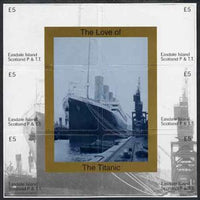 Telephone Card - Easdale set of 6 £5 (collector's) cards forming a composite picture of the Titanic