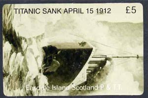 Telephone Card - Easdale Titanic #04 £5 (collector's) card (green & white from a limited edition of 1200)