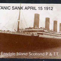 Telephone Card - Easdale Titanic #09 £5 (collector's) card (brown & white from a limited edition of 1200)