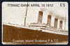 Telephone Card - Easdale Titanic #10 £5 (collector's) card (brown & white from a limited edition of 1200)