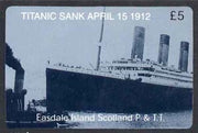 Telephone Card - Easdale Titanic #11 £5 (collector's) card (blue & white from a limited edition of 1200)