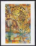 Abkhazia 1995 Animals composite imperf sheet containing set of 4 unmounted mint