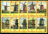 Match Box Labels - Windmills series #05 (nos 41-50) very fine unused condition (Molem Lucifers)