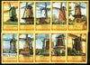 Match Box Labels - Windmills series #08 (nos 71-80) very fine unused condition (Molem Lucifers)