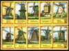 Match Box Labels - Windmills series #09 (nos 81-90) very fine unused condition (Molem Lucifers)