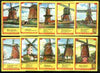 Match Box Labels - Windmills series #11 (nos 101-110) very fine unused condition (Molem Lucifers)